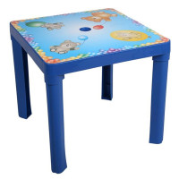 Umelohmotný stolík pre deti s motívom STAR PLUS - modrý 